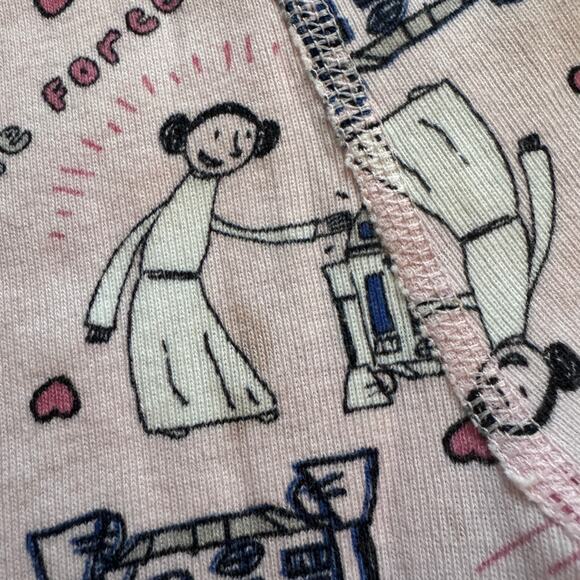 Hanna Andersson x Star Wars organic Leia & R2D2 hearts pajamas - Picture 8 of 8